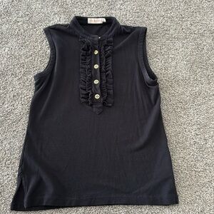 Tory Burch Size Small gold buttons. Sleeveless polo women’s